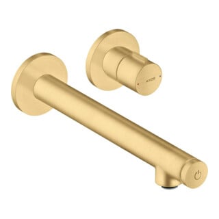 hansgrohe Fertigset Axor Uno Select UP-Waschtisch-Einhebelmischer, m Ausl. 221mm, brush. gol opt