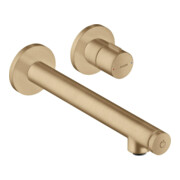 hansgrohe Fertigset Axor Uno Select UP-Waschtisch-Einhebelmischer, m Ausl. 221mm, brushed bronze