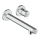 hansgrohe Fertigset Axor Uno Select UP-Waschtisch-Einhebelmischer, m Ausl. 221mm, brushed nickel-1