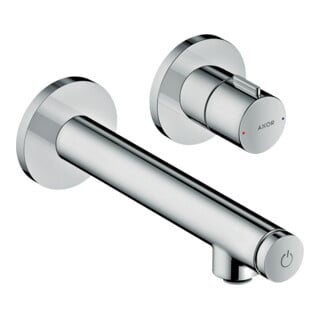 hansgrohe Fertigset Axor Uno Select UP-Waschtisch-Einhebelmischer, mit Ausladung 158mm, chrom