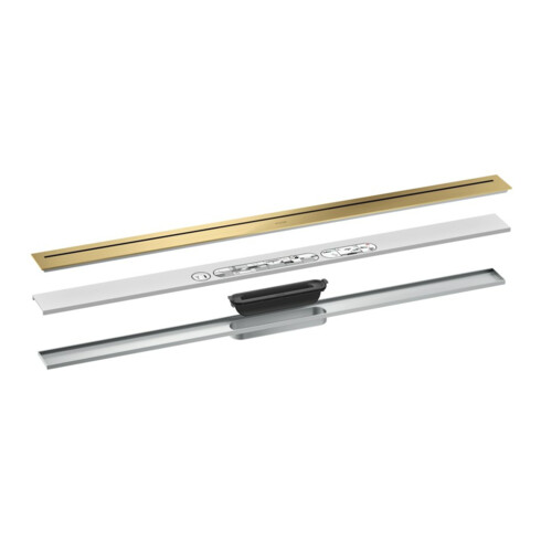 hansgrohe Fertigset Duschrinne AXOR Drain 1000mm BGO