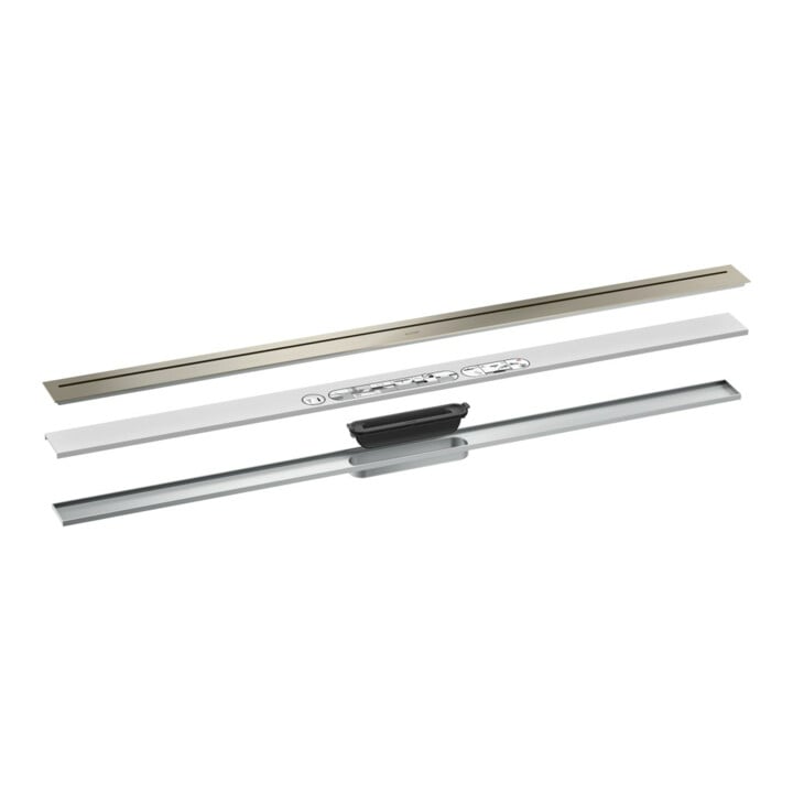 hansgrohe Fertigset Duschrinne AXOR Drain 1200mm BN