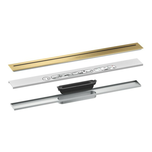 hansgrohe Fertigset Duschrinne AXOR Drain 700mm BGO