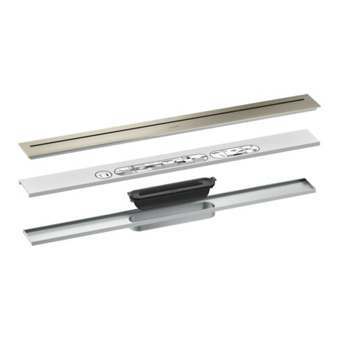 hansgrohe Fertigset Duschrinne AXOR Drain 700mm BN