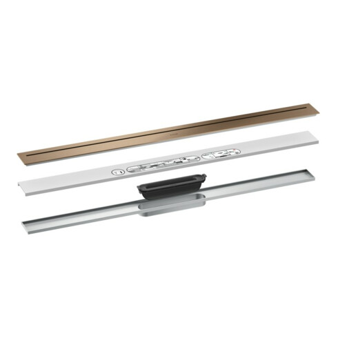 hansgrohe Fertigset Duschrinne AXOR Drain 900mm BRG