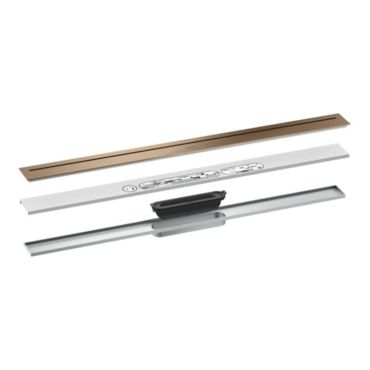 hansgrohe Fertigset Duschrinne AXOR Drain 900mm BRG