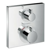 hansgrohe Fertigset Ecostat Square UP-Thermostat, 2 Verbraucher, chrom