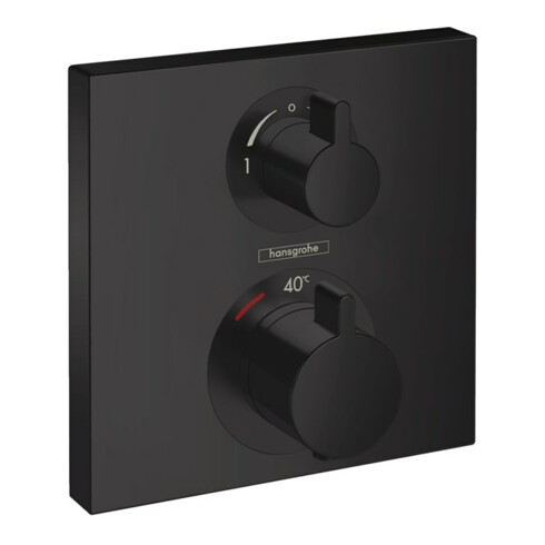 hansgrohe Fertigset Ecostat Square UP-THM, 2 Verbraucher, mattschwarz