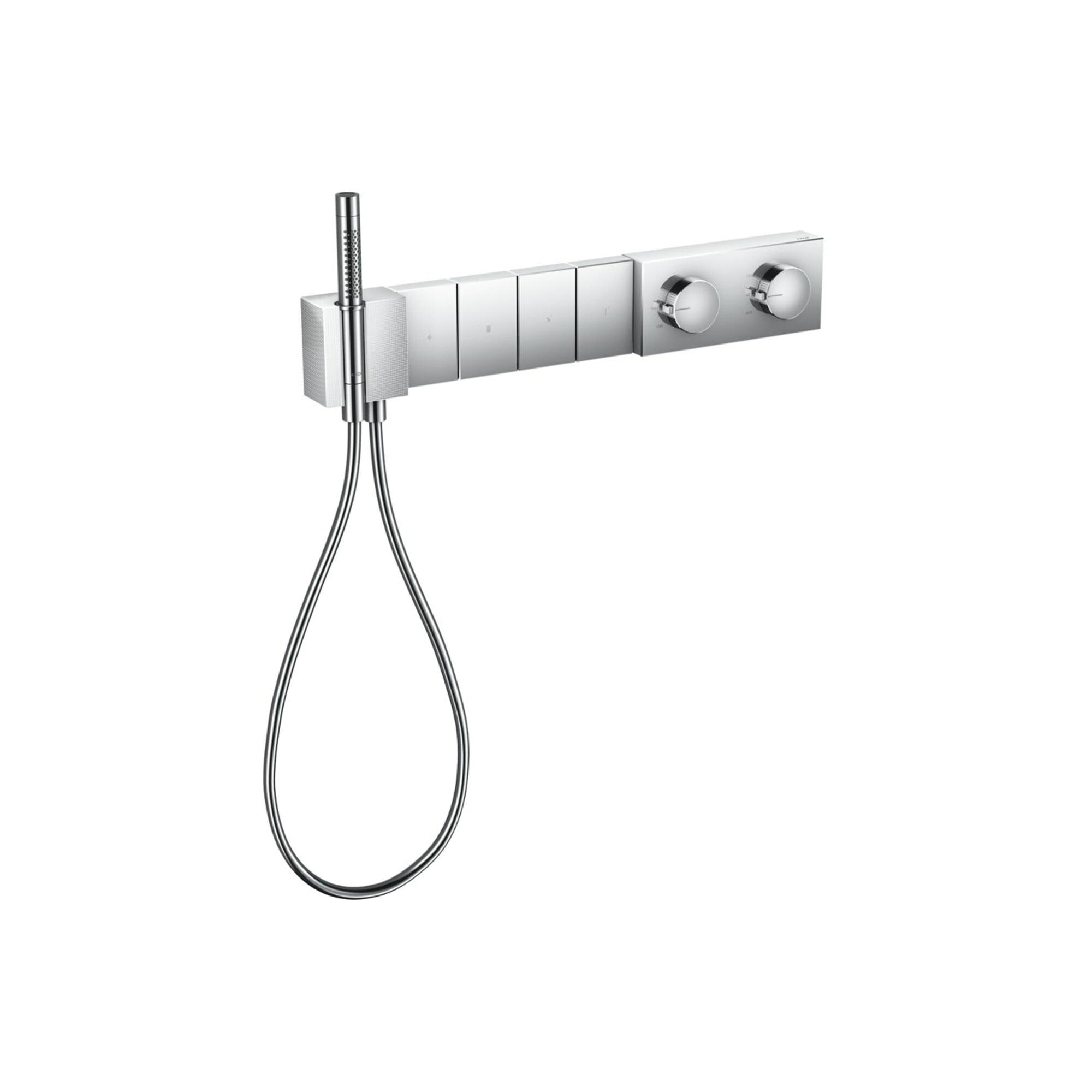 hansgrohe Fertigset Select Axor Edge UP-Thermostat, 4 Verbr., Diamantschl., chr