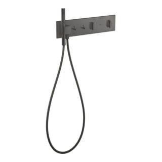 hansgrohe Fertigset ShowerComposition UP-THM, 2 sorties, chrome noir brossé