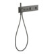 hansgrohe Fertigset ShowerComposition UP-THM, 2 Verbr., polished black chrome-1