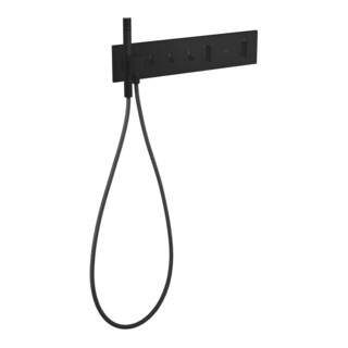hansgrohe Fertigset ShowerComposition UP-THM, 3 Verbraucher, mattschwarz
