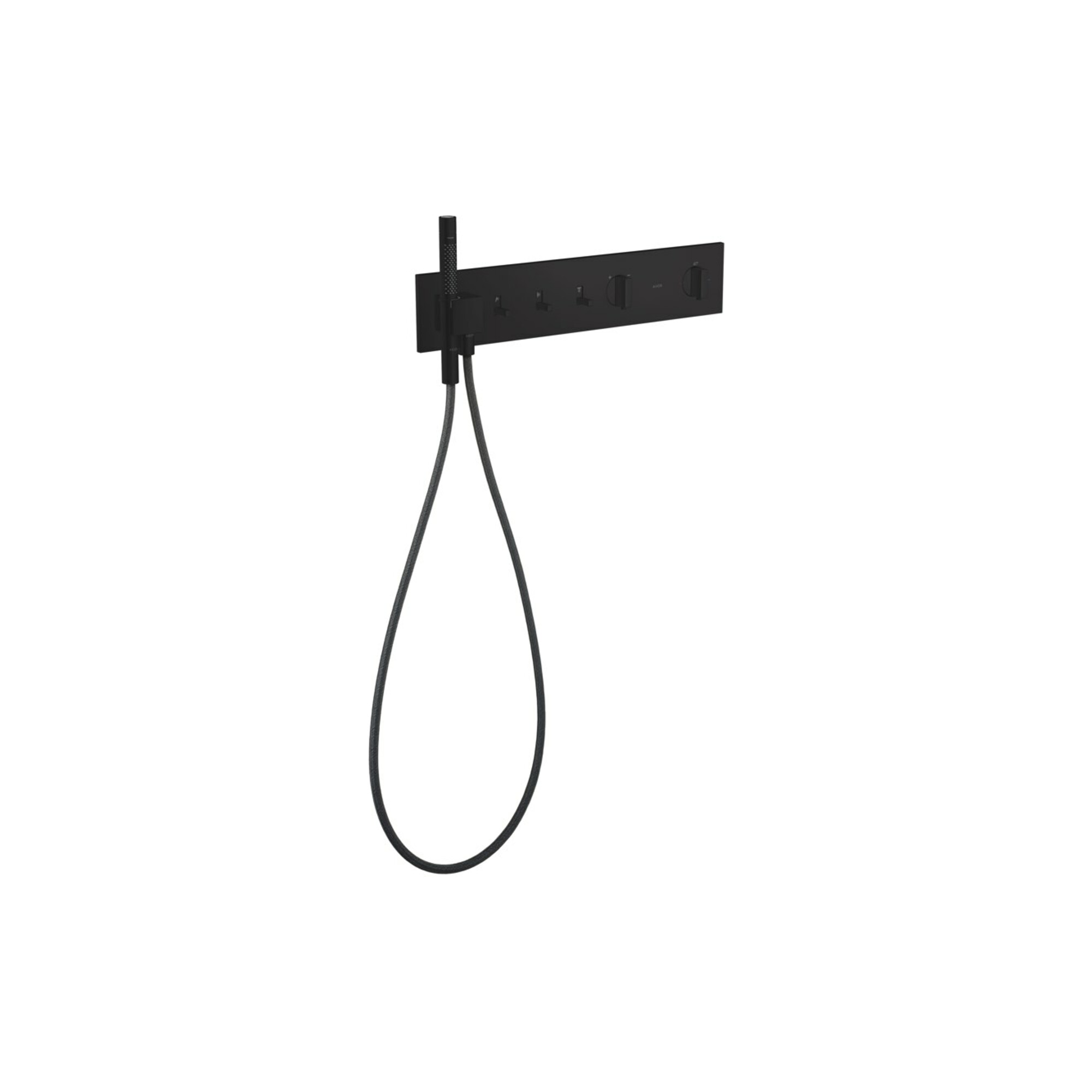 hansgrohe Fertigset ShowerComposition UP-THM, 3 Verbraucher, mattschwarz