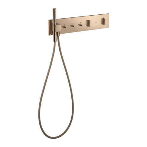 hansgrohe Fertigset ShowerComposition UP-THM, 3 Verbraucher, polished red gold
