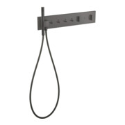 hansgrohe Fertigset ShowerComposition UP-THM, 4 Verbr., brushed black chrome