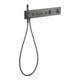hansgrohe Fertigset ShowerComposition UP-THM, 4 Verbr., polished black chrome-1