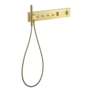 hansgrohe Fertigset ShowerComposition UP-THM, 4 Verbraucher, brushed brass