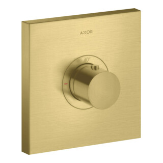 hansgrohe Fertigset ShowerSelect HF UP-Thermostat, eckig, brushed brass