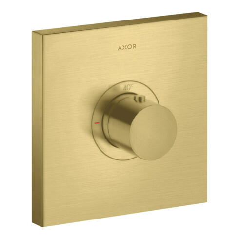 hansgrohe Fertigset ShowerSelect HF UP-Thermostat, eckig, brushed brass
