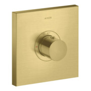 hansgrohe Fertigset ShowerSelect HF UP-Thermostat, eckig, brushed brass