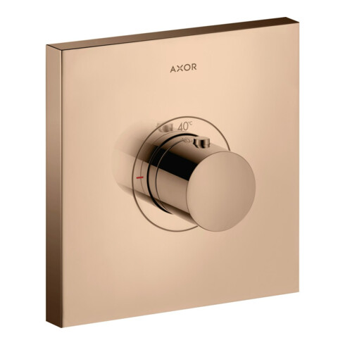 hansgrohe Fertigset ShowerSelect HF UP-Thermostat, eckig, polished red gold