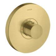 hansgrohe Fertigset ShowerSelect HF UP-Thermostat, rund, brushed brass
