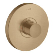 hansgrohe Fertigset ShowerSelect HF UP-Thermostat, rund, brushed bronze