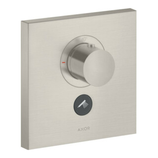 hansgrohe Fertigset ShowerSelect HF UP-THM, 1 sortie sup., angle, aspect acier inoxydable
