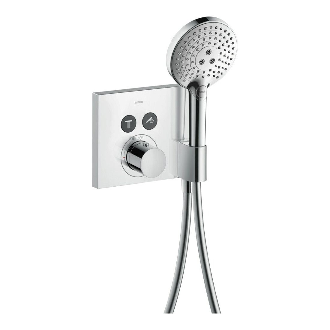 hansgrohe Fertigset ShowerSelect Square UP-THM, 2 Verb, ek, m WA + Hlt, chr