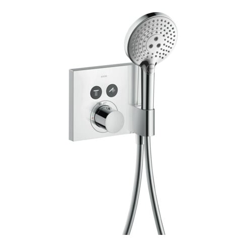 hansgrohe Fertigset ShowerSelect Square UP-THM, 2 voies, encastré, avec WA + poignée, chrome