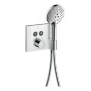 hansgrohe Fertigset ShowerSelect Square UP-THM, 2 voies, encastré, avec WA + poignée, chrome-3