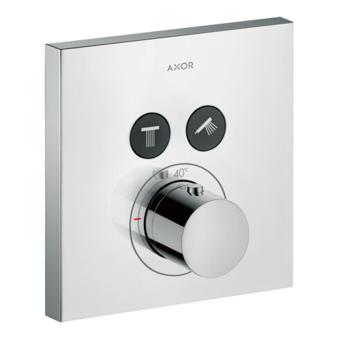 hansgrohe Fertigset ShowerSelect Square UP-THM, eckig, 2 Verbraucher, chrom
