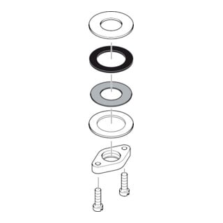 hansgrohe Fixation de tige complète