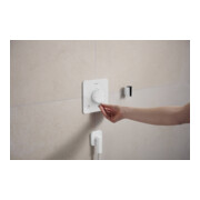 hansgrohe Fixfit Fine Raccord mural avec clapet anti-retour, Q, softsqua, blanc mat-4
