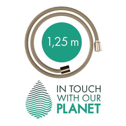 hansgrohe Flexible de douche Designflex 1250 mm, bronze brossé