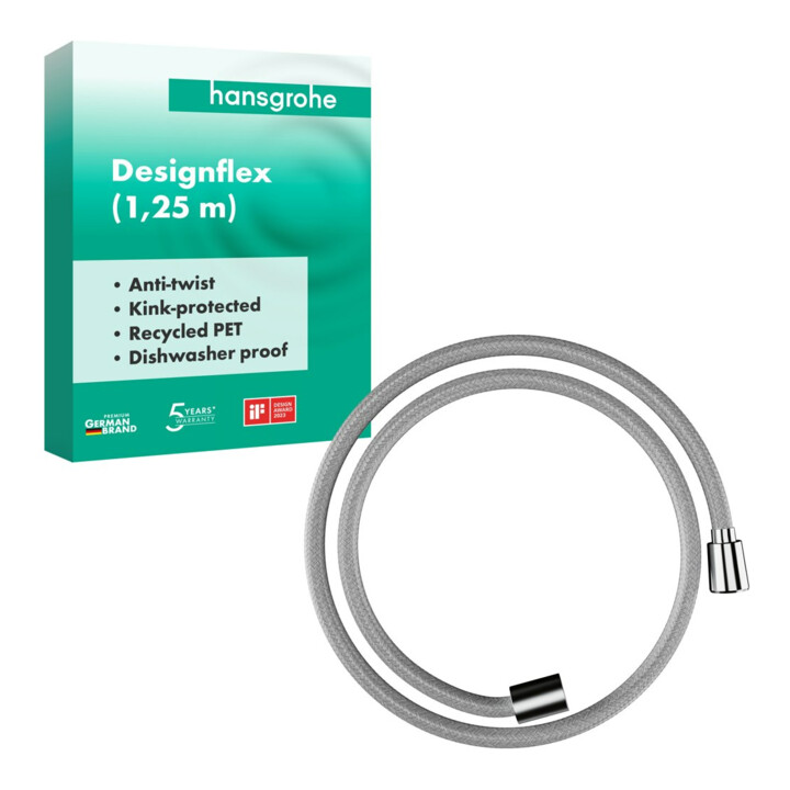 hansgrohe Flexible de douche Designflex 1250 mm, chrome