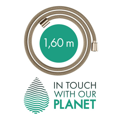 hansgrohe Flexible de douche Designflex 1600 mm, bronze brossé