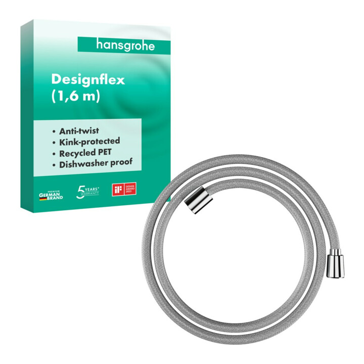 hansgrohe Flexible de douche Designflex 1600 mm, chrome