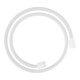 hansgrohe Flexible de douche textile 1250 mm, 1x mâle conique, 1x cylindre, blanc mat-1
