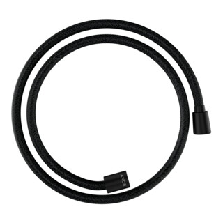hansgrohe Flexible de douche textile 1250 mm, M 1x cône, 1x cylindre, mat noir