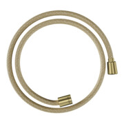 hansgrohe Flexible de douche textile 1250 mm, Mâle 1x conique, 1x cylindre, brossé