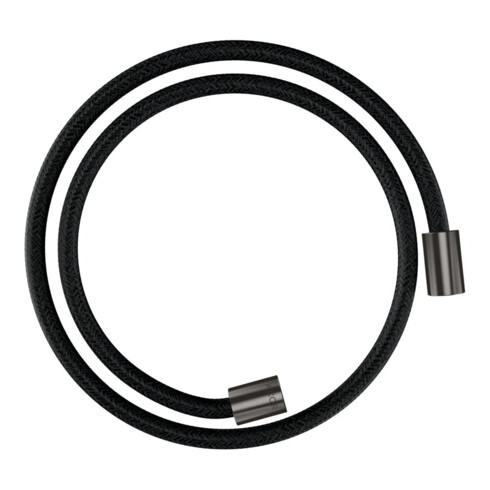 hansgrohe Flexible de douche textile 1250 mm, raccord mut. cyl. double, bleu brossé vc