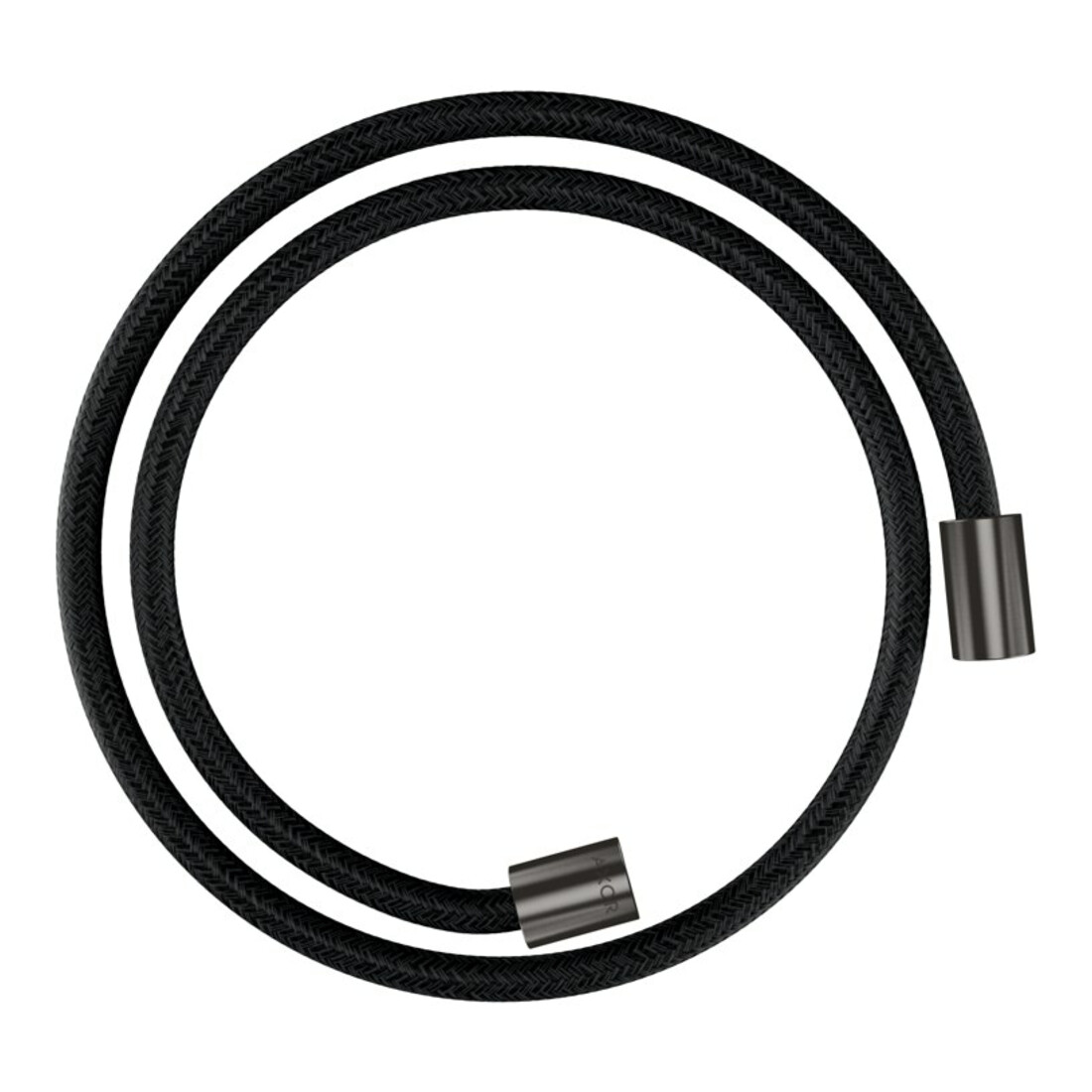 hansgrohe Flexible de douche textile 1250 mm, raccord mut. cyl. double, bleu brossé vc