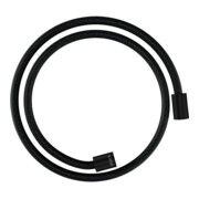 hansgrohe Flexible de douche textile 1250 mm, raccords cylindriques mutuels, noir mat
