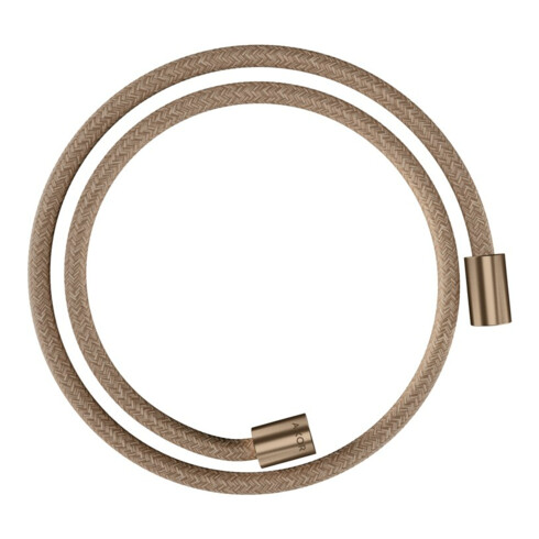 hansgrohe Flexible de douche textile 1250 mm, raccords mâle des deux côtés, brossé or rouge