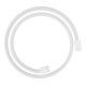hansgrohe Flexible de douche textile 1250 mm, raccords mâles cylindriques des deux côtés, blanc mat-1