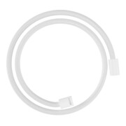 hansgrohe Flexible de douche textile 1250 mm, raccords mâles cylindriques des deux côtés, blanc mat-3