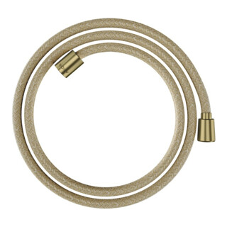 hansgrohe Flexible de douche textile 1600 mm, ext. 1x cône, 1x cyl., brossé br