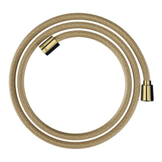 hansgrohe Flexible de douche textile 1600 mm, M 1x cône, 1x cylindre, finition poli brillant