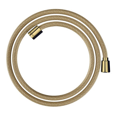 hansgrohe Flexible de douche textile 1600 mm, M 1x cône, 1x cylindre, finition poli brillant
